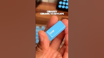 Ceramic Keycaps sound good 🙂‍↕️#tech #keyboard #cerakey #desksetup