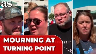 Mourners honor CHARLIE KIRK'S LEGACY at Turning Point headquarters
