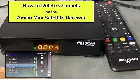 How to Delete Channels on the Amiko Mini Free Satellite TV Receiver