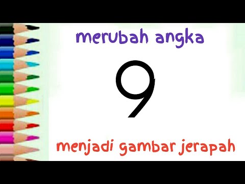  Cara  menggambar  jerapah dari  angka  9 untuk anak YouTube