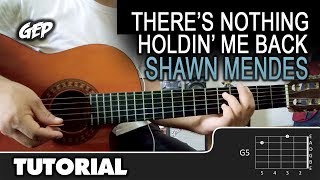 Video thumbnail of "Como tocar "There's Nothing Holdin' Me Back" de Shawn Mendes en Guitarra Acústica - Tutorial (HD)"