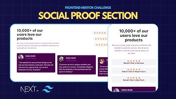 Make a Social Proof Section UI using Tailwind CSS