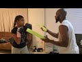 Boxing Workout w/coach KD-Foam Sticks 🥊🥊🔥🔥