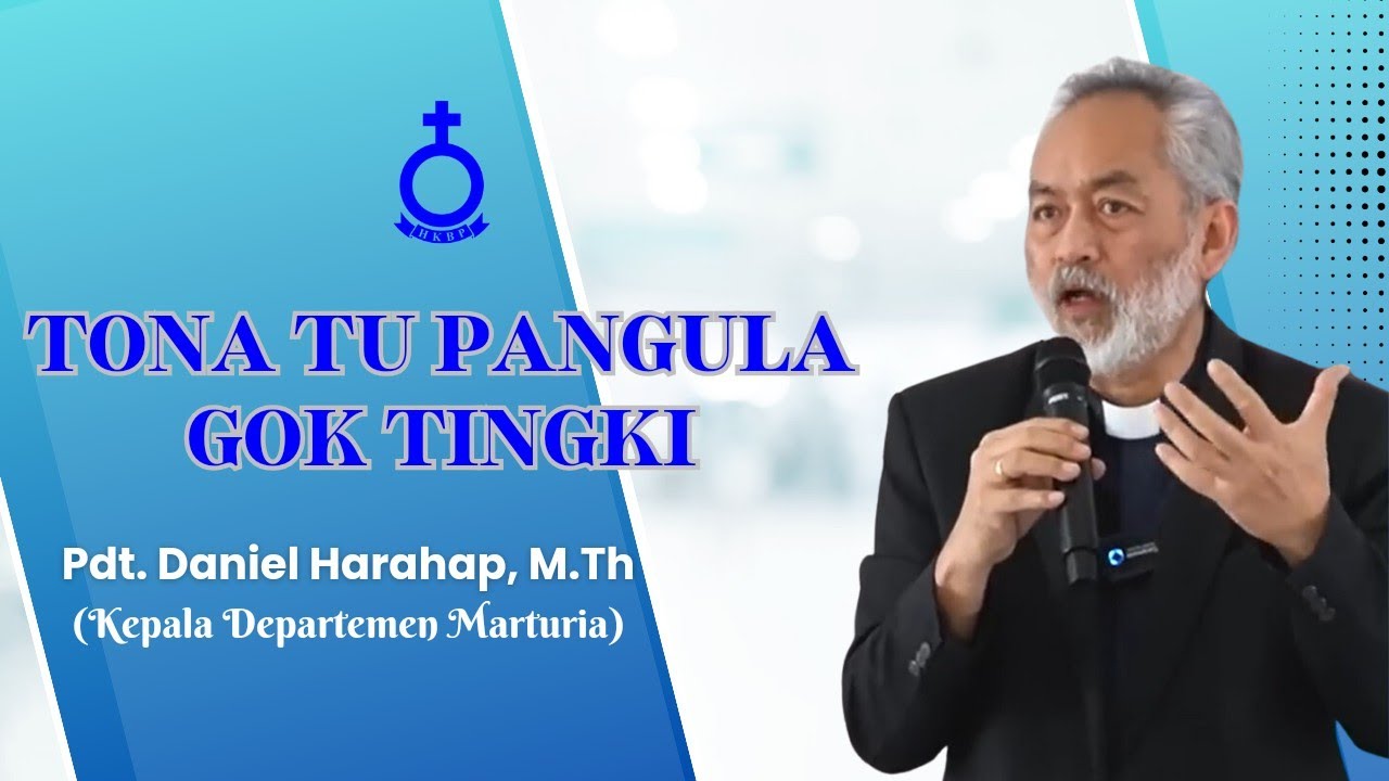 Tona tu Pangula Gok Tingki HKBP sian Kepala Departemen Marturia Pdt Daniel TA Harahap
