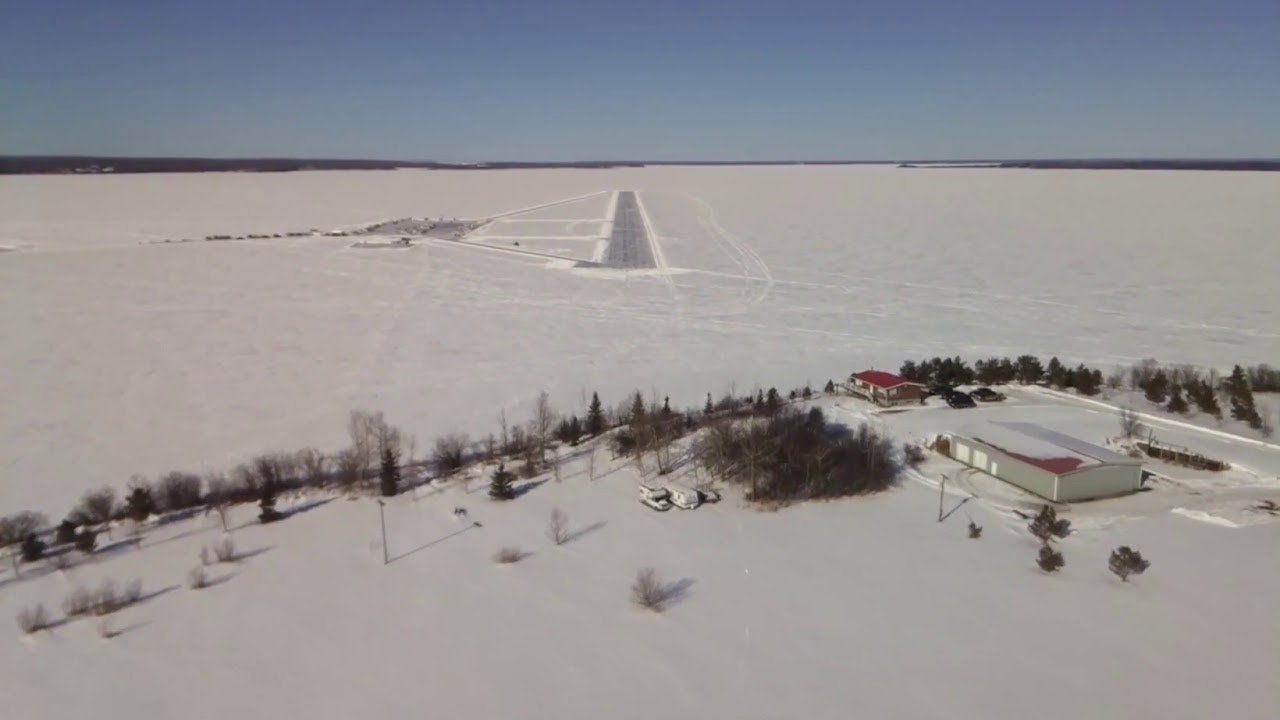Landing at the Lac La Biche Ice Runway YouTube
