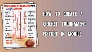 Cricket fixture kaise banaye mobile se || Fixture design on pixelLab screenshot 4