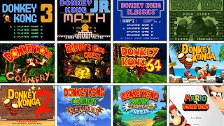 Evolution Of Donkey Kong Start Screen ( 1981 - 2024 )