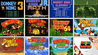 Evolution Of Donkey Kong Start Screen ( 1981 - 2024 )