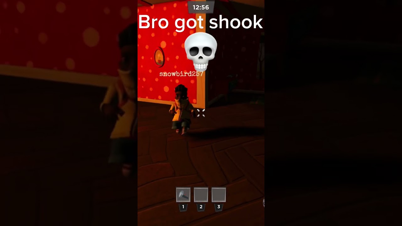 The way he backed up💀Roblox secret neighbor