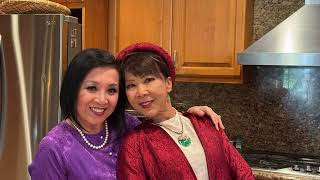Making sticky rice cakes to celebrate Tet, the year of the Snake 2025 at Jack & Tina's residence.
