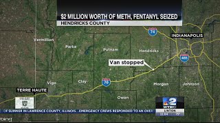 $2 million worth of meth, fentanyl seized in I-70 traffic stop outside of Indianapolis