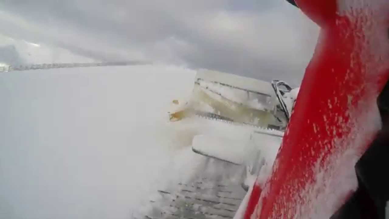 Premier jour de damage a Valloire 18 Novembre 2014