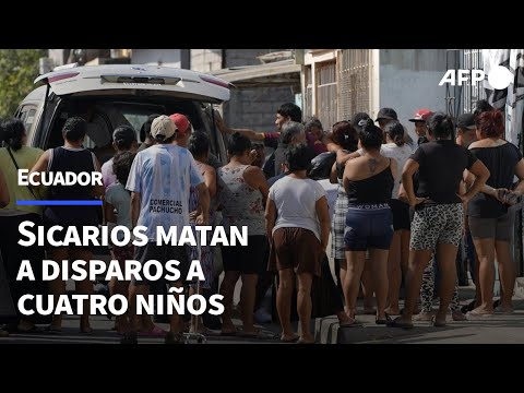 Sicarios matan a disparos a cuatro niños en Ecuador | AFP