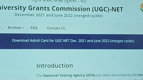 12 October Ugc Net Admit Card Update
