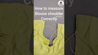 ✨ Learn how to measure blouse shoulder length easily ✂️#TailoringTips #BlouseDesign #FashionTips