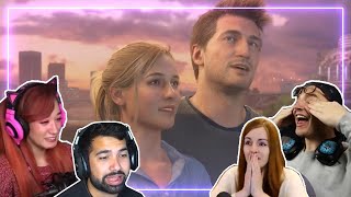 Gamers REACT to the END of Uncharted 4 | Gamers React