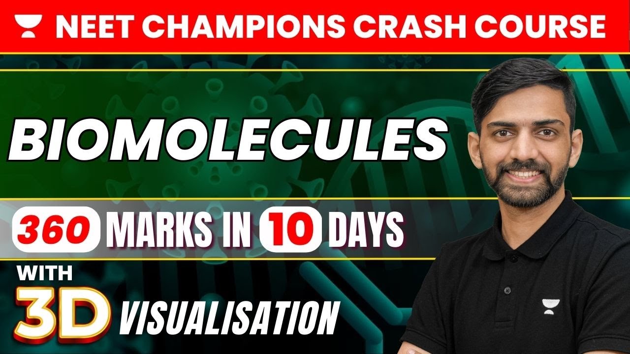 3D Biomolecules Class 11 NEET 2023 NEET Biology in 10 days Anmol Sharma YouTube