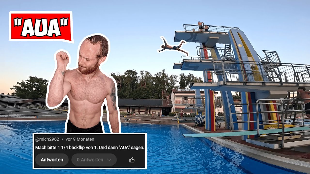 Ich mach eure SCHMERZHAFTEN TRICKS! Backflip AUF RÜCKEN, offenes Brett 10 uvm.