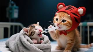 The Big Dilemma Of Caring For Tiny Kittens - Daisy Takes Tiger-Hat Kitten & Yin Yin To The Rescue