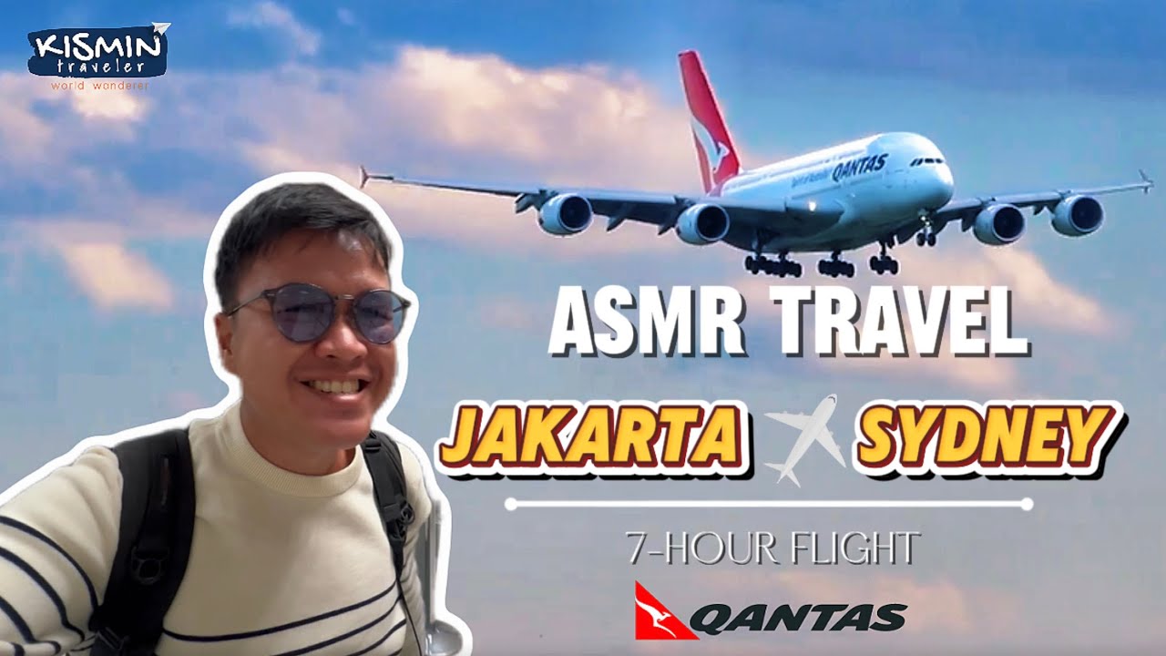 ASMR | 7 HOURS ✈️ JAKARTA-SYDNEY | QANTAS AIRWAYS - AIRBUS A330