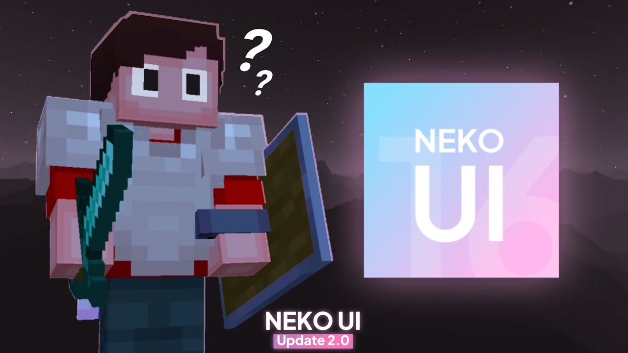 NekoUI v2.0 || Best UI For Minecraft Pocket Edition (1.21+) MCPE - YouTube