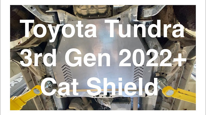 2023 toyota tundra catalytic converter shield