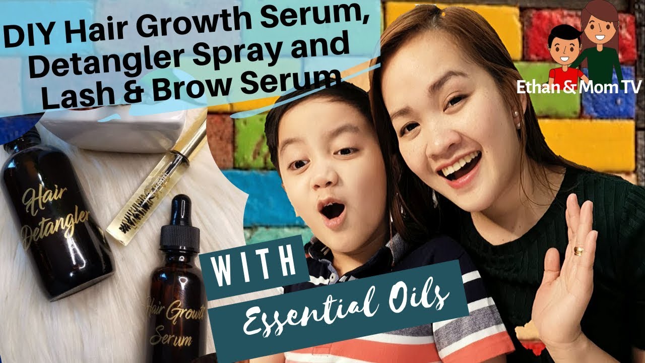 DIY Hair Growth Serum, Detangler Spray and Lash & Brow Serum with