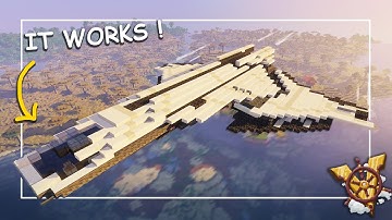 Minecraft Create Trailer: WORKING Space Ship / Plane With Valkyrien Skies
