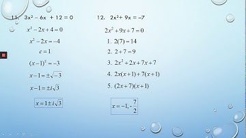 ALGEBRA 2 Lesson 4 5 Video