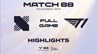 Full Highlights DRX vs T1 | Match 88 | LCK Mùa Xuân 2024