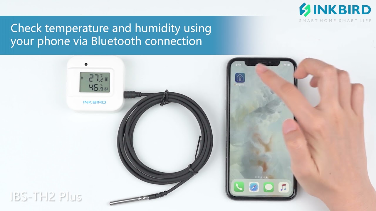 Data Logger Bluetooth Inkbird IBS-TH2 – Termometro E Igrometro Smart Con App, Bianco - Foto 2
