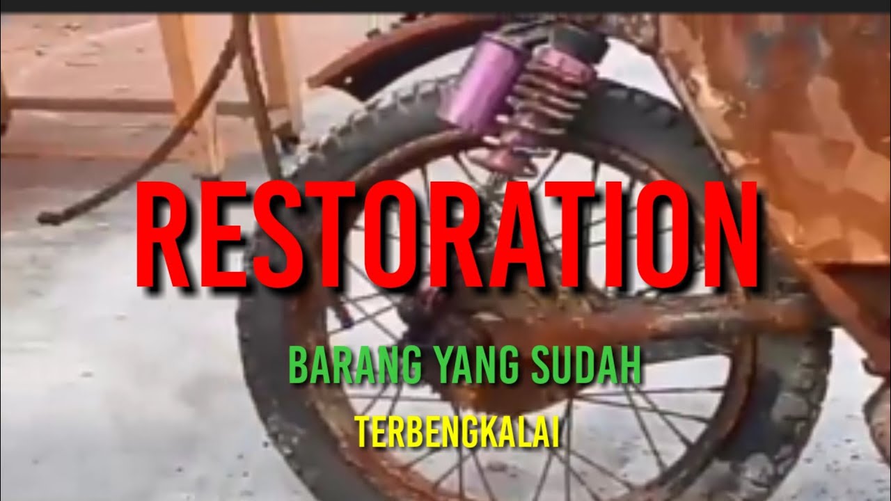 restoration of a motorcycle - YouTube