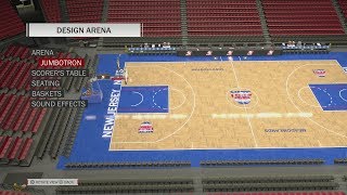 NBA 2K18 Arena Creation: New Jersey Nets 1990 - 1995 (Brendan Byrne Arena)