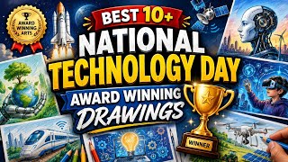 National Technology Day Drawings for Competition 🏆🏆/Technology Day Award Winning 🏆🏆Poster Drawings