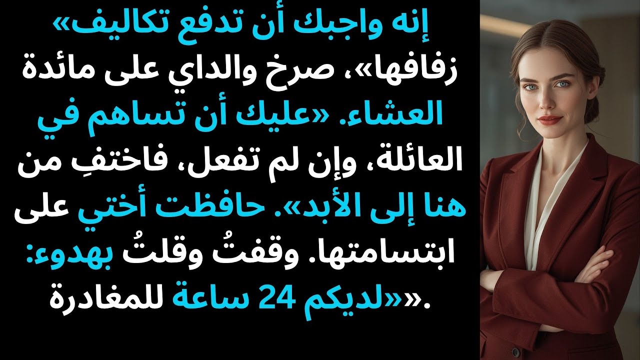 صرخ والداي قائلين: «ادفع تكاليف زفاف أختك، فهذا واجبك، وإلا فاختفِ إلى الأبد…»
