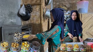 Membuat kue lebaran,satu adonan jadi lima toples kue kering | keluarga ndeso 