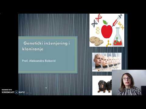 Genetički inženjering i kloniranje - prof. Aleksandra Babović