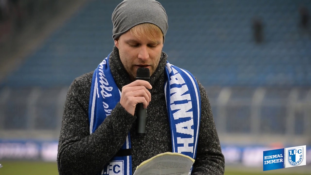 1. FC Magdeburg gegen Hallescher FC – bewegende Rede Christoph, Bruder von Hannes