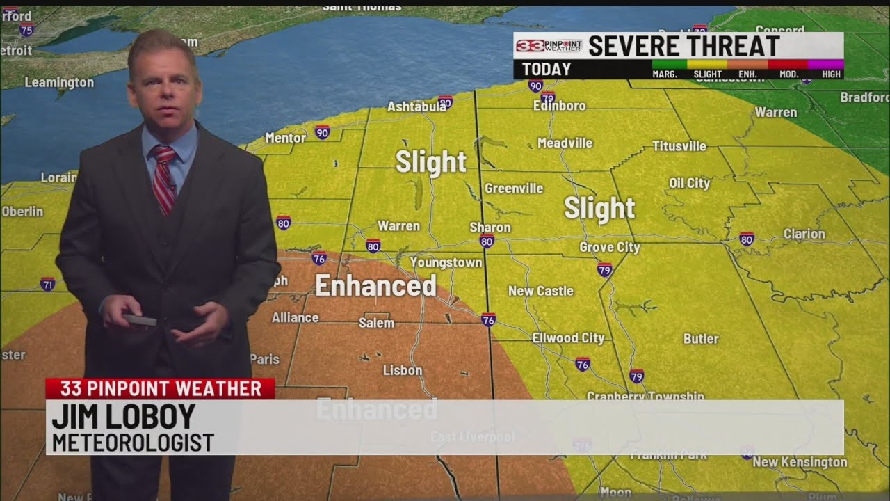 WATCH: Strong to Severe Storm potential Thursday - YouTube