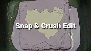 💜💜 ASMR | Snap & Crush Edit | 4 Block SPRI Gym Chalk | Topped with THICK Purple Cornstarch 💜💜