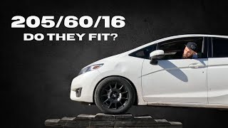 Lifting My Honda Fit Part:3 - Do 205/60/16 Tires Fit On A Honda Fit? - Yokohama Avid Ascend GT