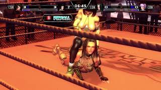 Rumble Roses XX Reiko Hinomoto and Lambda vs Yasha and Noble Rose