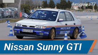 Nissan Sunny GTI - Maniobra de esquiva (moose test) | km77.com