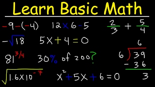 Math Videos:  How To Learn Basic Arithmetic Fast - Online Tutorial Lessons
