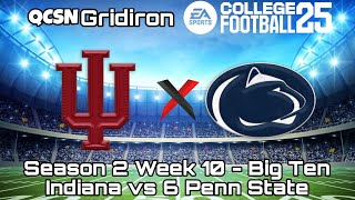 Season 2 Week 10: Indiana vs 6 Penn State | EA Sports College Football 25