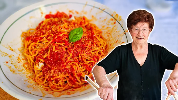 How To Make SPAGHETTI with TOMATO SAUCE Like an It...