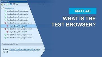 What is the Test Browser in MATLAB?
