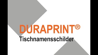 DURAPRINT® | Tischnamensschilder