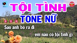 Karaoke Tội Tình Tone Nữ ( Fm ) Nhạc Sống Hay | Đại Lý Karaoke