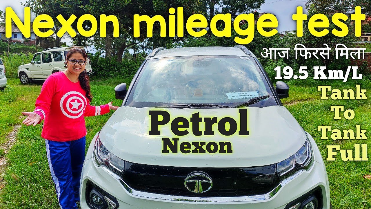 Tata Nexon petrol mileage test Tank to tank full method आज फिर